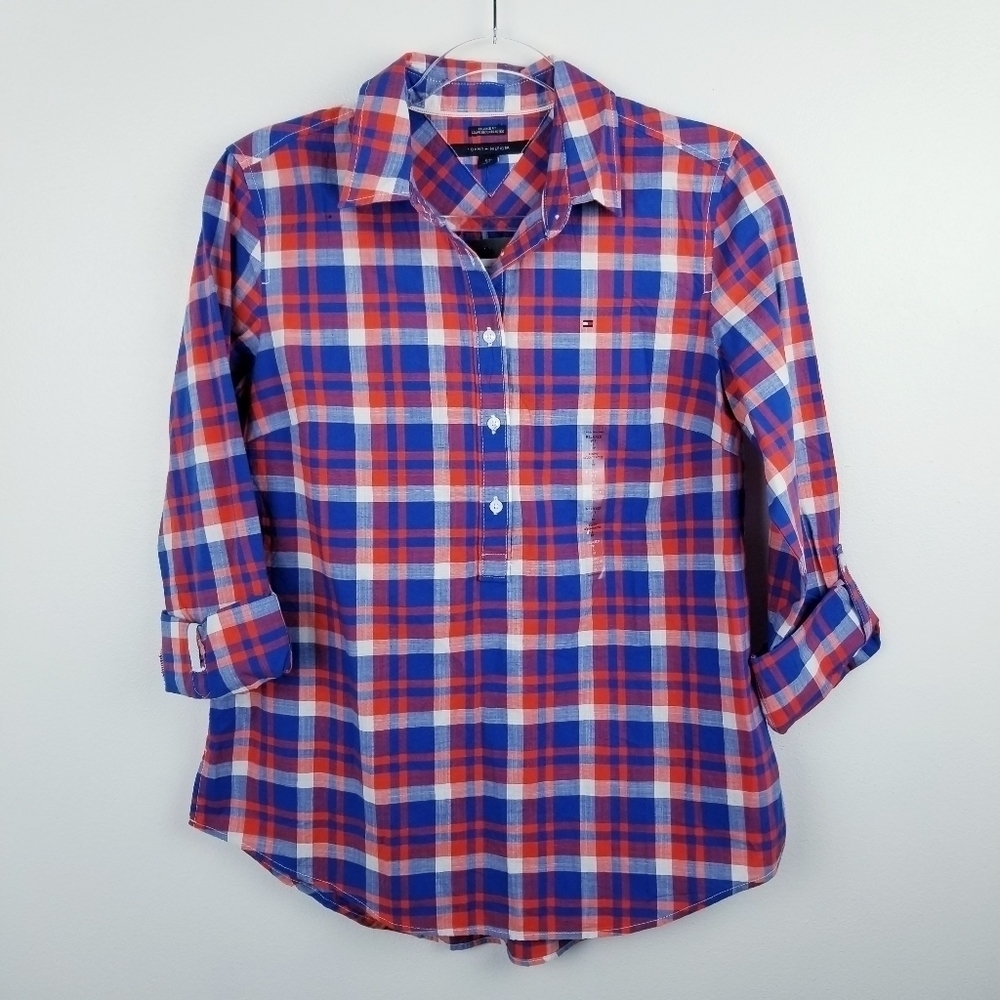 Tommy Hilfiger Plaid Lightweight Shirt NWT size Small